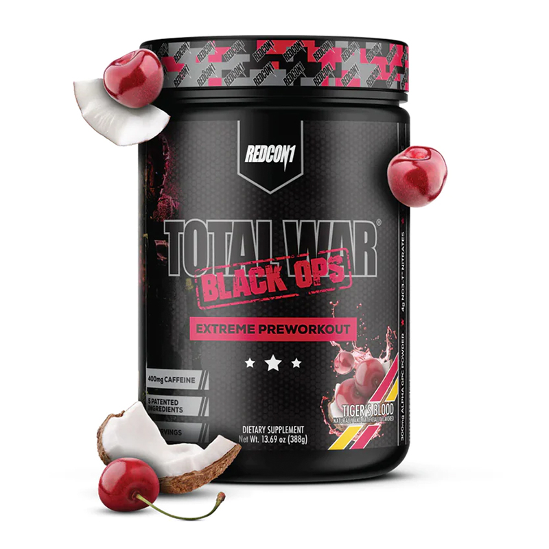 Redcon1 Total War Black Ops 20 Servings Extreme Pre-Workout - Tiger's Blood