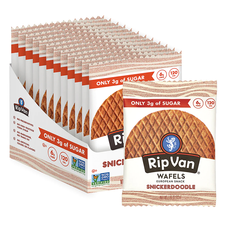 RipVan Snickerdoodle Low Sugar - 33g x 12 Pcs Per Box