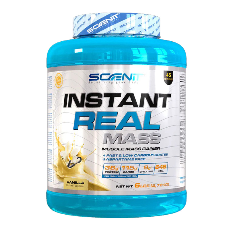 Scenit Nutrition Instant Real Mass Gainer 6 lbs - Vanilla