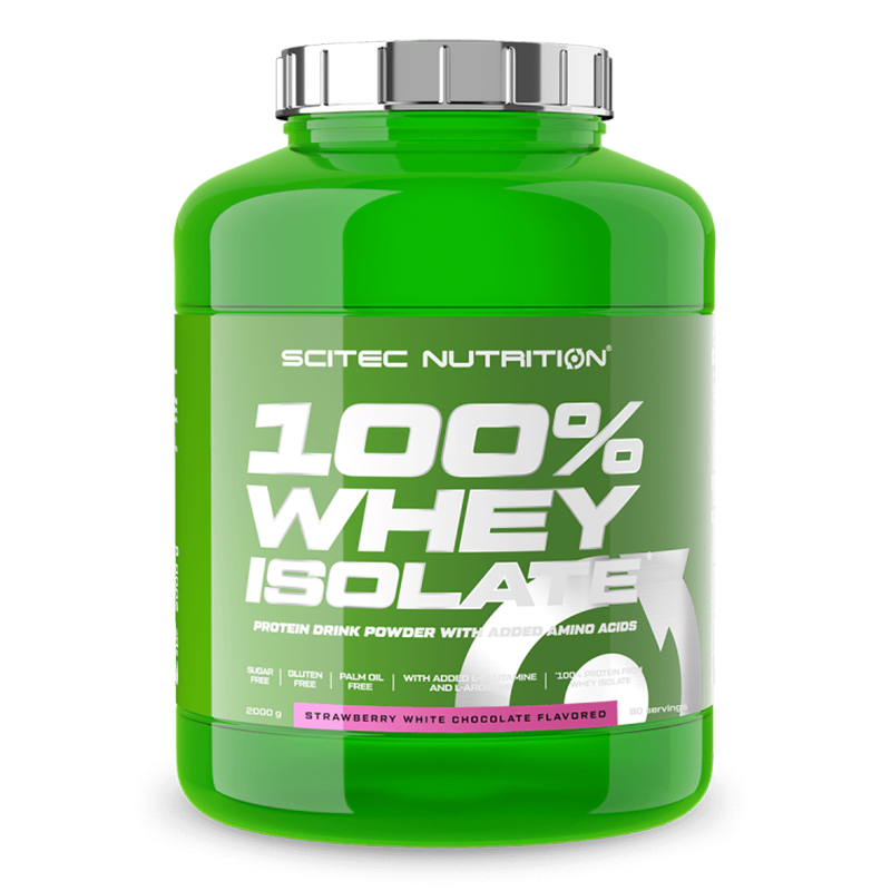 Scitic Nutrition 100% Whey Isolate 2 Kg - Strawberry White Chocolate