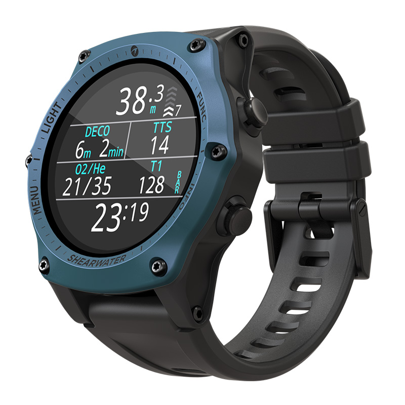Shearwater Dive Computer Teric Blue Bezel Watch