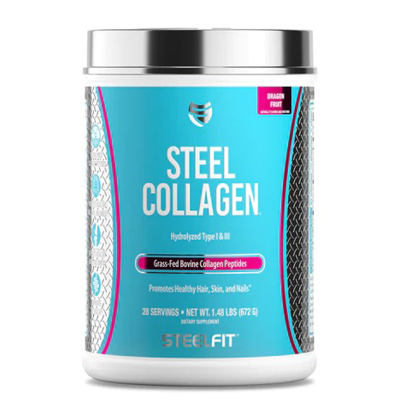 Steel Fit Steel Collagen Grass-Fed Bovine Collagen Peptides 28 Servings - Dragon Fruit
