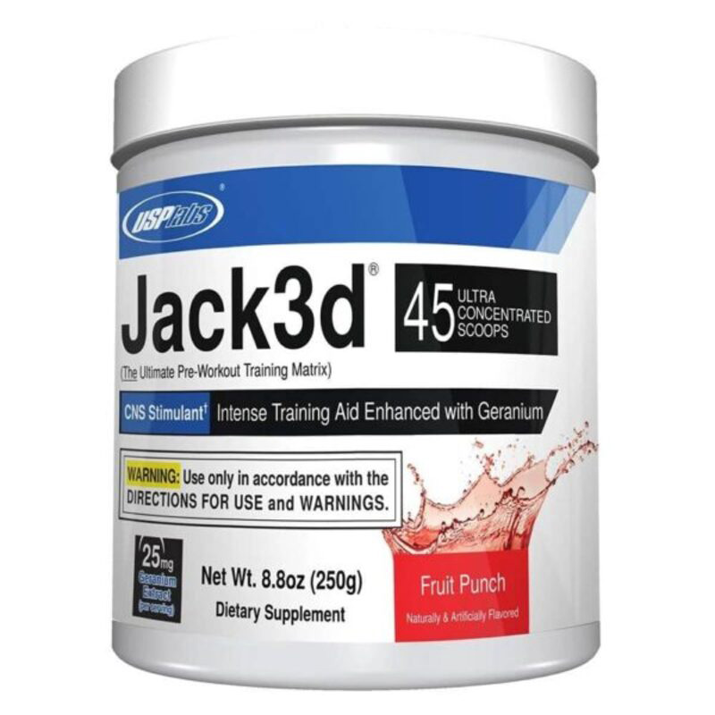 USPLabs Jack 3D Pre Workout Powder 250 G - Fruit Punch