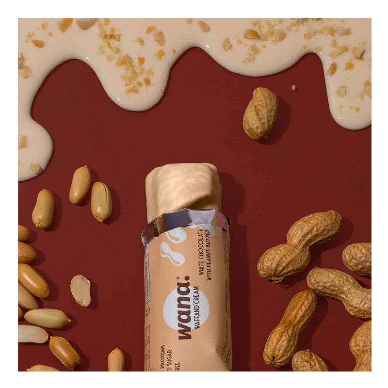 Buy Wana Protein Bar 1x12 Box White Peanut in Dubai, Abu Dhabi