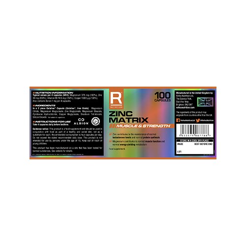Buy Reflex Zinc Matirx 100 Capsules in Dubai, Abu Dhabi, Sharjah, UAE